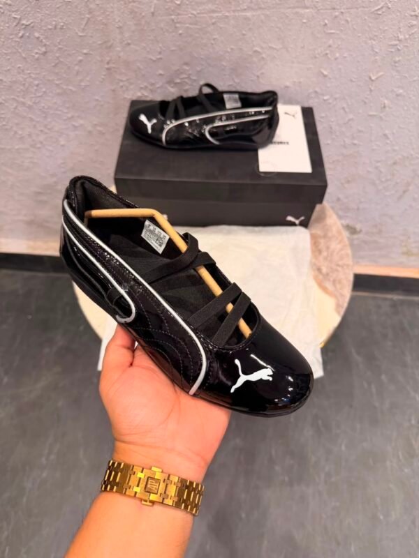 NEW FOR GIRLS 🖤*
*PUMA SPEED CAT BALLET GLOSSY BLACK 
Showroom Leather Quality 
Original Box Pack