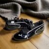 NEW FOR GIRLS 🖤*
*PUMA SPEED CAT BALLET GLOSSY BLACK 
Showroom Leather Quality 
Original Box Pack