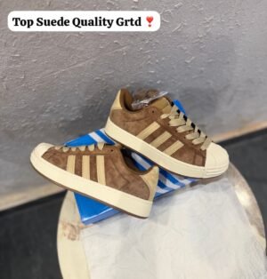 *FIRST TIME IN INDIA 🇮🇳*

*ADIDAS ORIGINALS SUPERSTAR 2026 SUEDE TAN  🔥*

Euro 40-44 ✅
Exact Showroom quality 
Original Box Pack 📦
Grab Soon 🔜